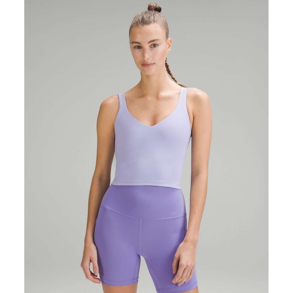 Lululemon NWT Align Nulu Tank Top in Lilac Smoke Size 4